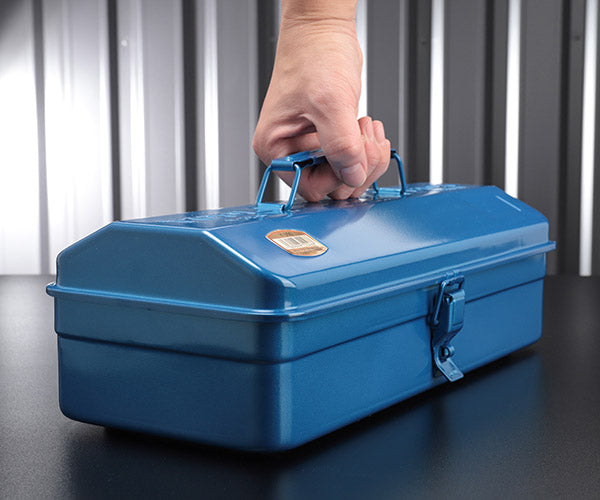 TRUSCO Y-350-B 山型工具箱 ブルー 青 373×164×124mm トラスコ