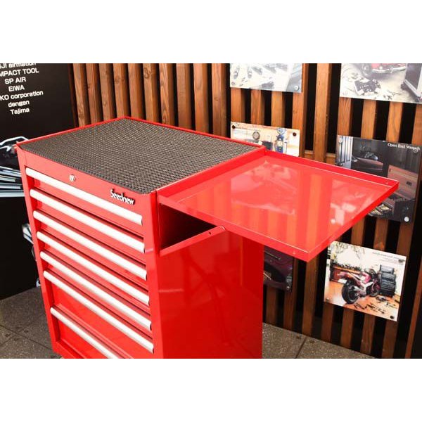 シーズニュー赤のサイドテーブルの画像1