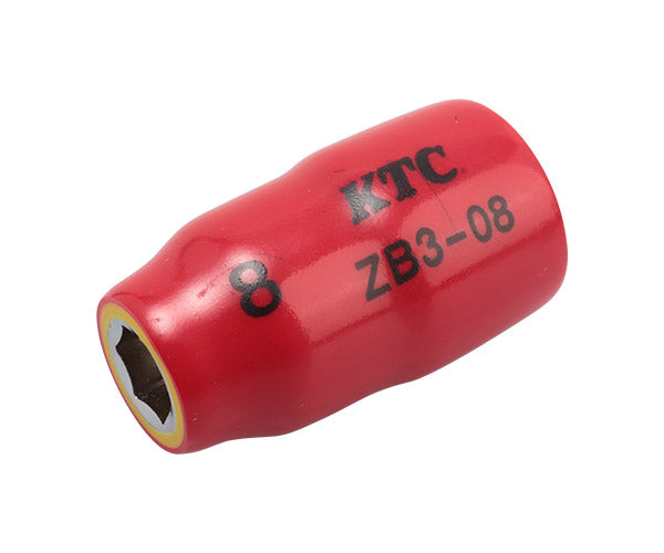 KTC 9.5sq. 絶縁ソケット 8mm ハイブリッド車用工具 ZB3-08