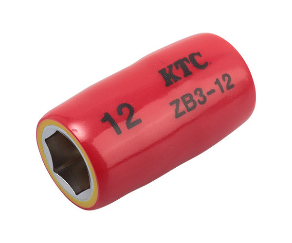 KTC 9.5sq. 絶縁ソケット 12mm ハイブリッド車用工具 ZB3-12