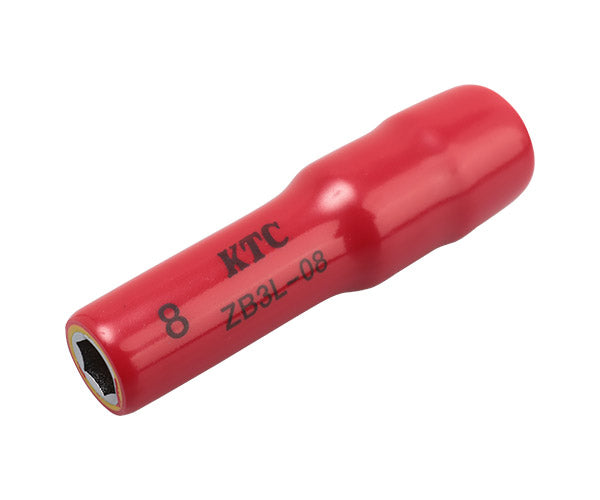 KTC 9.5sq. 絶縁ディープソケット 8mm ハイブリッド車用工具 ZB3L-08