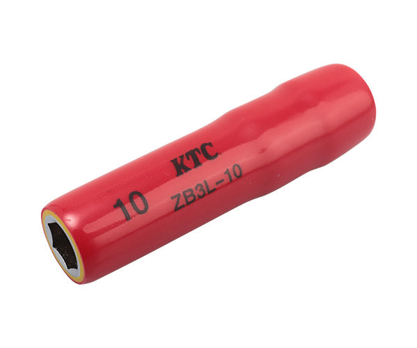KTC 9.5sq. 絶縁ディープソケット 10mm ハイブリッド車用工具 ZB3L-10