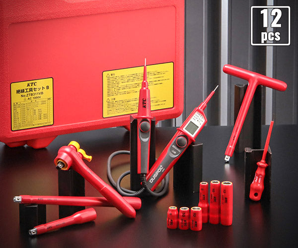 KTC 絶縁工具セットB テスター付 ZTB311VB HV・EV車整備用ツールセット