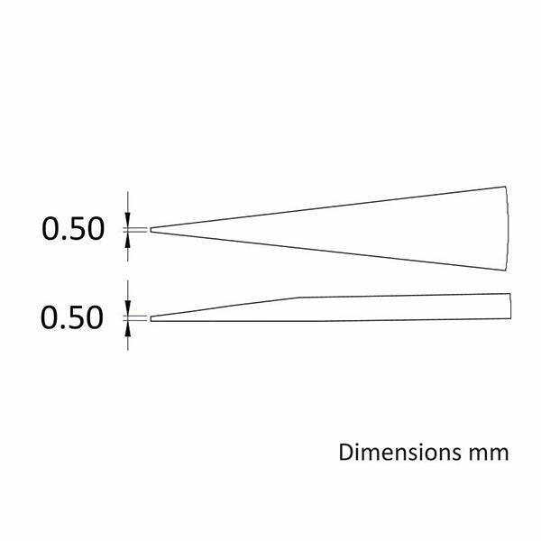 日本正規品 アイデアルテック 0.5MM ステンレスピンセット(耐酸/磁) (00.SA.6.ITE)(7640174711536) ideal-tek