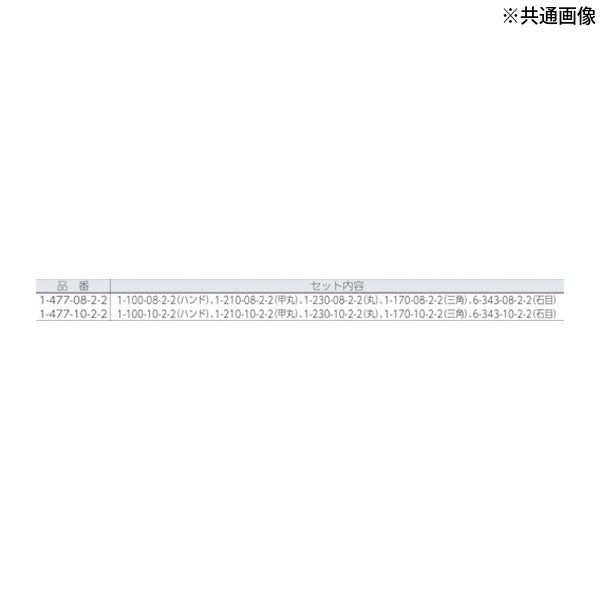 日本正規品 バーコ 鉄工用ヤスリセット 中目 刃長200mm 5本入 鉄工ヤスリ 金属用 (1-477-08-2-2)(7311518037994) BAHCO