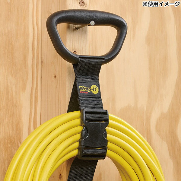 Wrap-It クリップ付収納ストラップ 15インチ BK 100-CNC-15BL (0810016856580) ラップイット