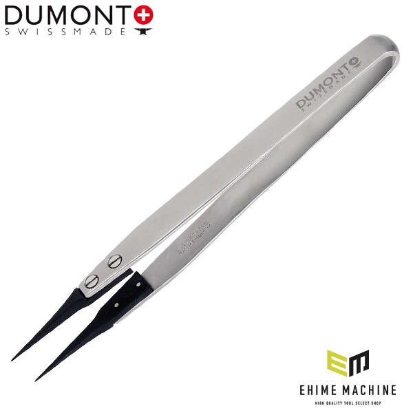 日本正規品 デュモン 先端交換式ピンセット 黒ESD (10004-E15-SM)(7640126712628) DUMONT
