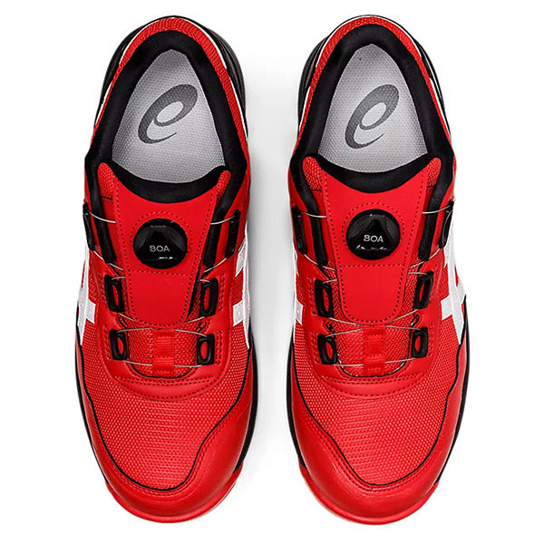アシックス 安全靴 ウィンジョブ CP209 BOA クラシックレッド×ホワイト