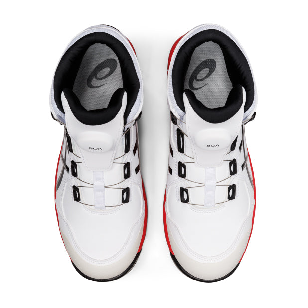 アシックス 安全靴 ウィンジョブ CP304 BOA ホワイト×ブラック 3E