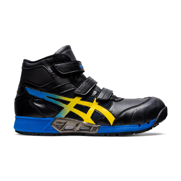 アシックス 安全靴 ウィンジョブ CP308 AC 3E相当 ハイカット ベルトタイプ ブラック×ヴァイブラントイエロー 24.0cm～30.0cm (1271A055.001) ASICS