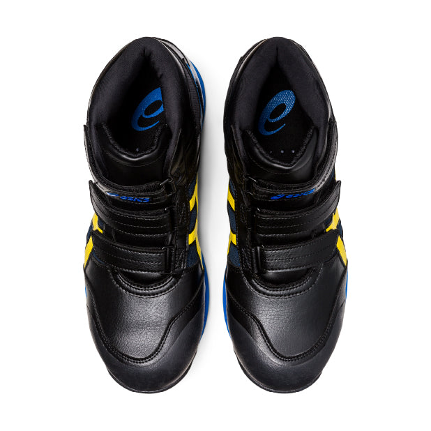アシックス 安全靴 ウィンジョブ CP308 AC 3E相当 ハイカット ベルトタイプ ブラック×ヴァイブラントイエロー 24.0cm～30.0cm (1271A055.001) ASICS