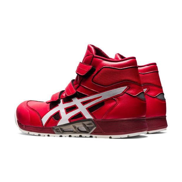 asics ハイカット安全靴 レッド アシックス 安全靴 ウィンジョブ CP308 AC 3E相当 ハイカット ベルト