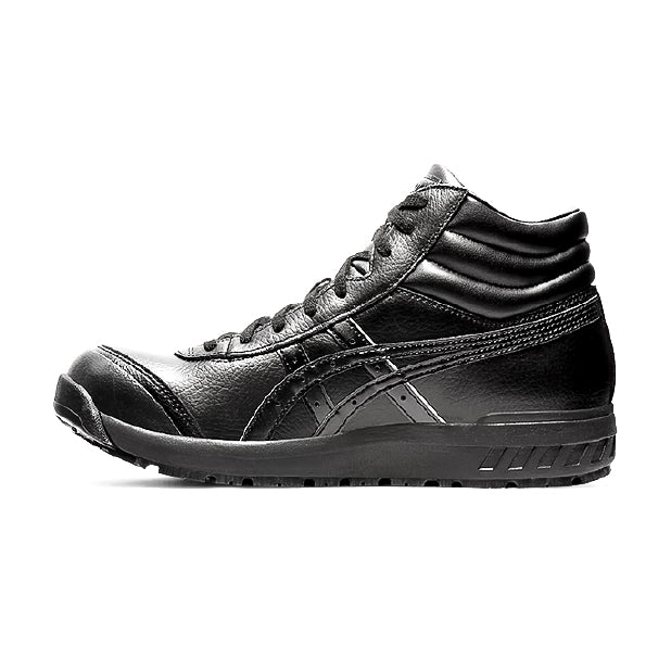 アシックス 安全靴 1273A018.001 ウィンジョブ CP701 ブラックＸブラック ASICS  ハイカット 紐タイプ 天然皮革 おしゃれ かっこいい 作業靴 スニーカー