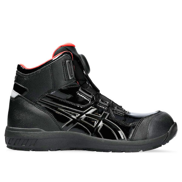 [新作 限定カラー] アシックス 安全靴 ウィンジョブ CP304 BOA ハイカット エナメルブラック BLK EDITION ブラックエディション ASICS
