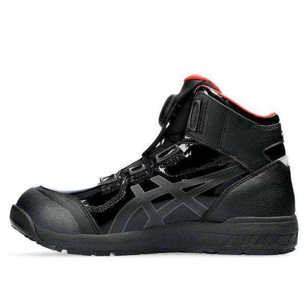 [新作 限定カラー] アシックス 安全靴 ウィンジョブ CP304 BOA ハイカット エナメルブラック BLK EDITION ブラックエディション ASICS
