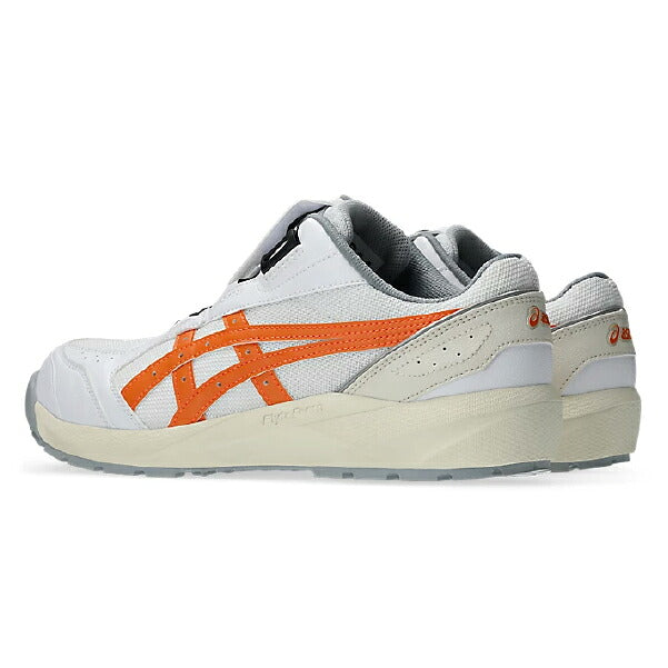アシックス 安全靴 ウィンジョブ CP229 BOA ホワイト×サンピーチ 3E相当 ローカット ダイヤル式 JSAA A種 22.5～30.0cm (1273A123.100) ASICS