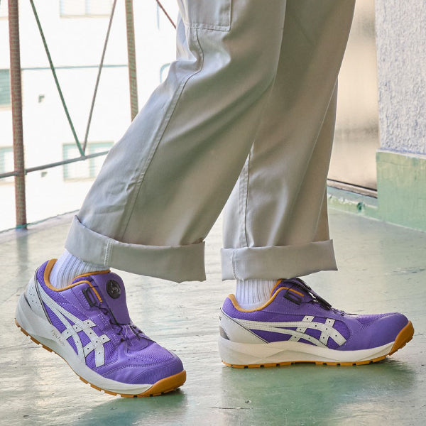 [26AW限定品] アシックス 安全靴 ウィンジョブ CP229 BOA LC ラジアントアメジスト×バーチ 3E相当 ローカット ダイヤル式 JSAA A種 (1273A176.500) ASICS