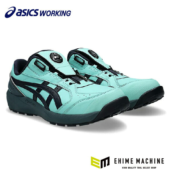 [26AW限定品] アシックス 安全靴 ウィンジョブ CP316 BOA LC イルミネイトミント×ローインディゴ 3E相当 ローカット ダイヤル式 JSAA A種 (1273A178.400) ASICS