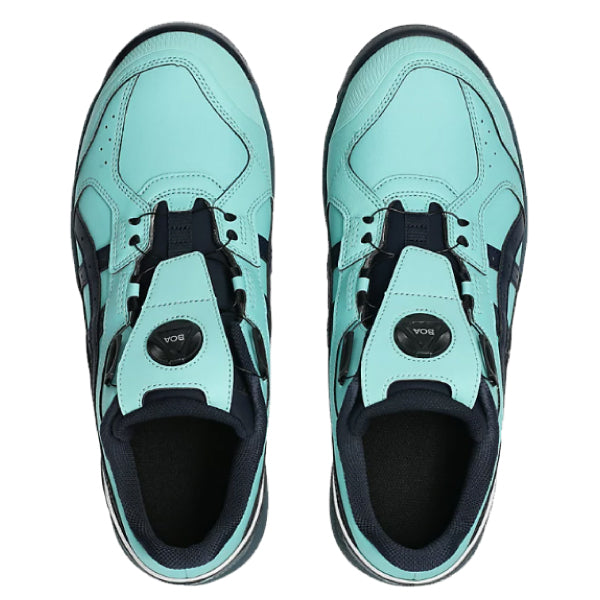 [26AW限定品] アシックス 安全靴 ウィンジョブ CP316 BOA LC イルミネイトミント×ローインディゴ 3E相当 ローカット ダイヤル式 JSAA A種 (1273A178.400) ASICS