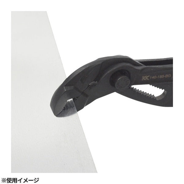 フジ矢 クイックウォーターポンププライヤー(黒金) (140-185-BG)(4952520853115) FUJIYA 工具