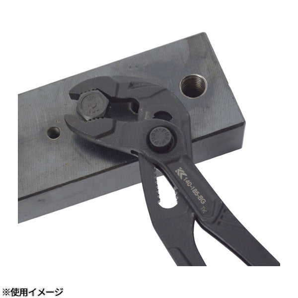フジ矢 クイックウォーターポンププライヤー(黒金) (140-185-BG)(4952520853115) FUJIYA 工具