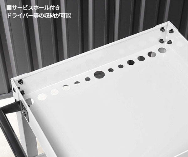 【厳選特価】日本正規品 バーコ 3段ロールカートミニ ホワイト 標準仕様 ツールカート (1470K1KPU)(4547230155408) BAHCO