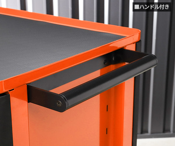 [メーカー直送業者便] [26SS新商品] 日本正規品 バーコ スチール製ワゴン ツールストレージエントリー オレンジ 4段 (1472K4) BAHCO
