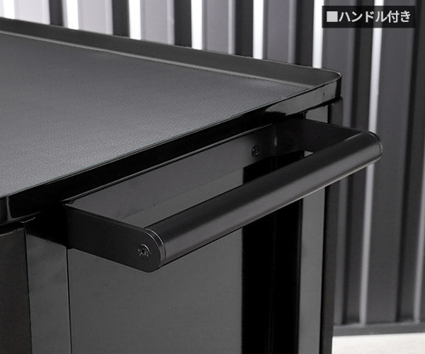 [メーカー直送業者便] [26SS新商品] 日本正規品 バーコ スチール製ワゴン ツールストレージエントリー ブラック 4段 (1472K4BLACK) BAHCO