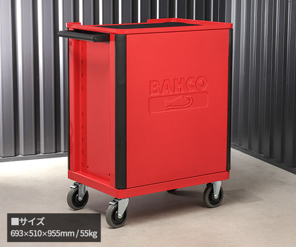 [メーカー直送業者便]日本正規品 バーコ スチール製ワゴン ツールストレージエントリー レッド 6段 (1472K6RED)(7314150349579) BAHCO