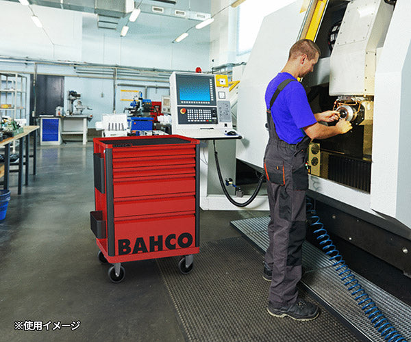 [メーカー直送業者便]日本正規品 バーコ スチール製ワゴン ツールストレージエントリー レッド 6段 (1472K6RED)(7314150349579) BAHCO