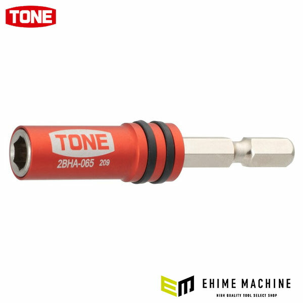 TONE 電動ドリル用ビットホルダー 差込角6.35mm 全長65mm (2BHA-065)(4953488437935) トネ