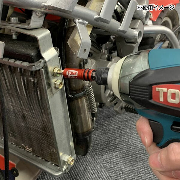 TONE 電動ドリル用ビットホルダー 差込角6.35mm 全長65mm (2BHA-065)(4953488437935) トネ