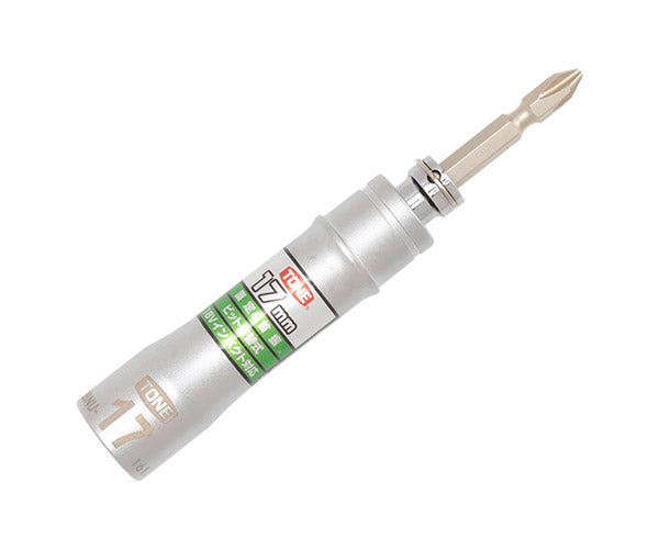 TONE ソケットビット(電動工具用) 差替式ユニバーサルビットソケット(ロックタイプ) 対辺寸法17mm (2BNU-17)(4953488300475) トネ