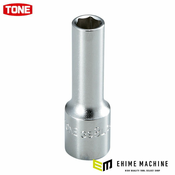 TONE ディープソケット 6角 差込角9.5mm 対辺8mm 全長54mm ハンガー (3S-08LHP) (4953488110951)