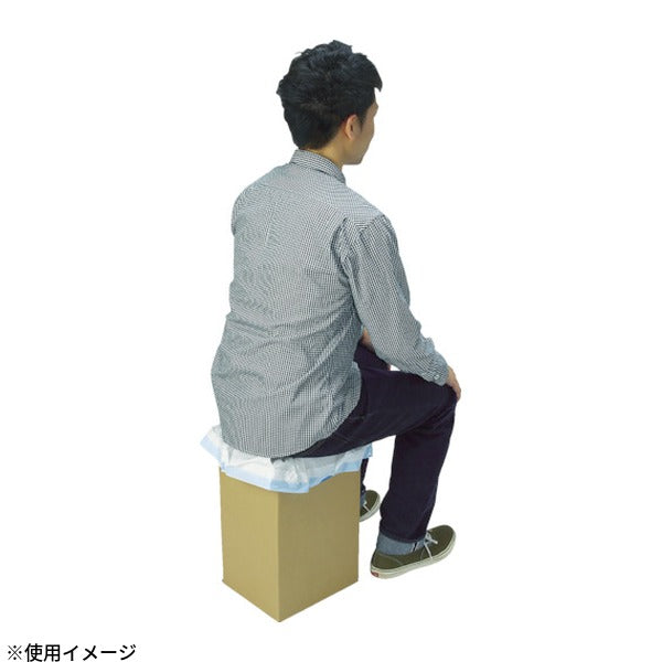 三和製作所 非常用トイレ袋 くるくるトイレ 100回分 段ボール便座付 耐荷重100kg 日本製 (400-785)(4571263739724) sanwa