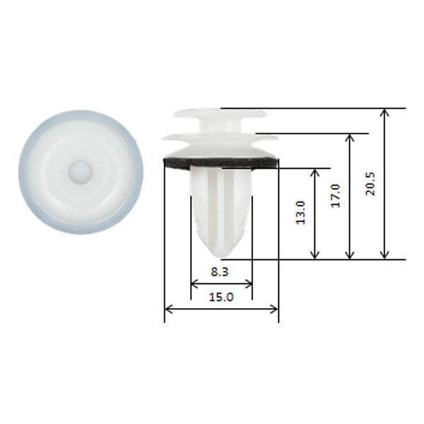 Moveon クリップ 10入 (4006-CSB-034)(4940995887148) 純正番号90913-0213 2022~レヴォーグ／WRX ドアトリム用 ムーブオン