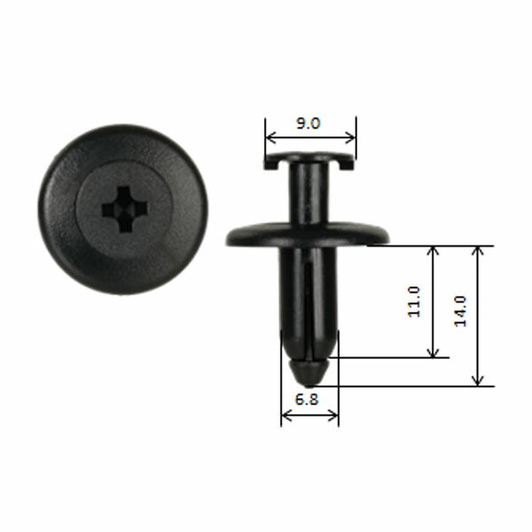 Moveon クリップ 10入 (4006-CSB-035)(4940995869908) 純正番号90914-0012 22~レヴォーグ／WRX／クロストレック リヤコンビネーションランプ用 ムーブオン