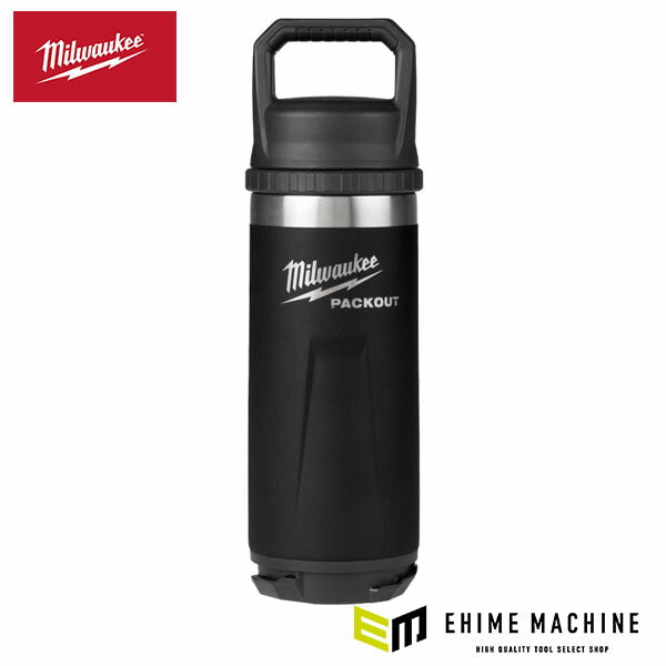 日本正規品 ミルウォーキー PACKOUT 真空ボトル ブラック(S・530mL) (48-22-8382B)(4573592056190) milwaukee