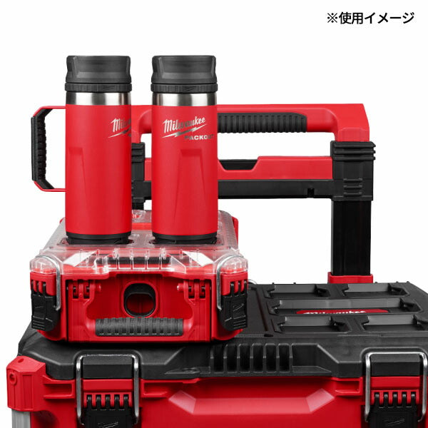日本正規品 ミルウォーキー PACKOUT 真空マグフタ付きボトル ブラック(S・530mL) (48-22-8395B)(4573592056305) milwaukee