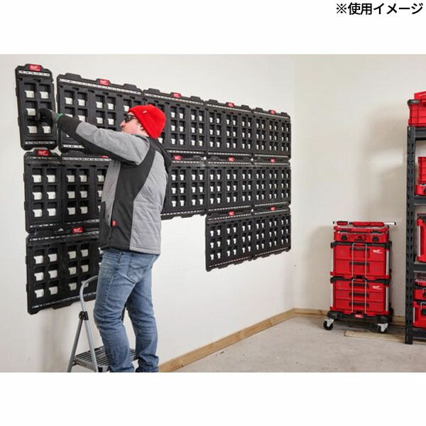日本正規品 ミルウォーキー PACKOUT ウォールマウンティングプレート L 壁掛け 収納 (48-22-8497) (4573592056176) milwaukee
