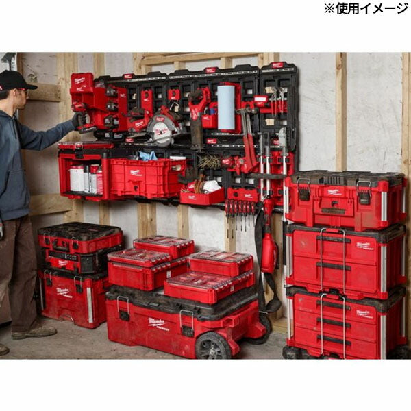 日本正規品 ミルウォーキー PACKOUT ウォールマウンティングプレート L 壁掛け 収納 (48-22-8497) (4573592056176) milwaukee