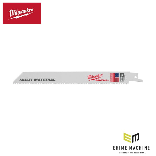 日本正規品 ミルウォーキー 多目的レシプロソーブレード 8/12TPI 200mm 5本パック (48-47-5093)(4573592057562) milwaukee