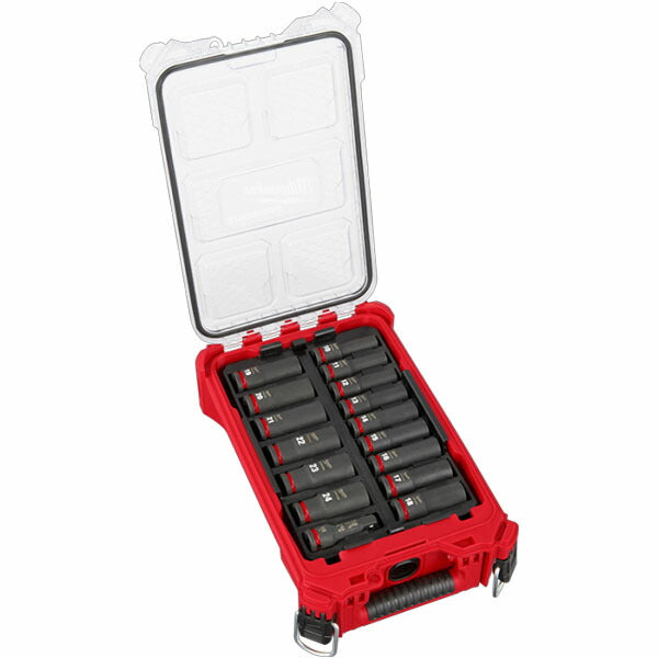 日本正規品 ミルウォーキー SHOCKWAVE IMPACT DUTY ディープインパクトソケット 1/2インチ(12.7mm)角 16PCS PACKOUTセット (49-66-6803)(4573592053441) milwaukee