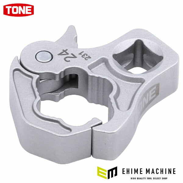 TONE クイックオープンクロウフットレンチ 対辺寸法24mm 差込角12.7mm (4QCF-24)(4953488453508) トネ