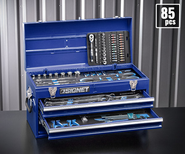 シグネット 800S-8525BL 9.5SQ 85PCツールセット ブルー 限定モデル 差込角3/8 工具セット (4545301116990) SIGNET
