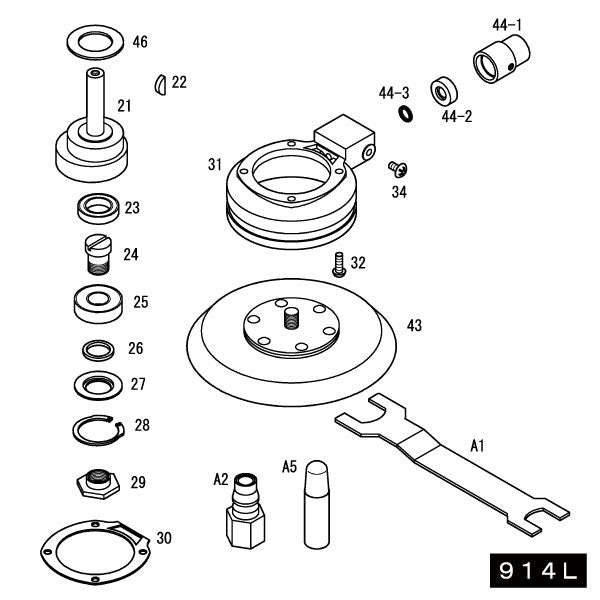 [部品・代引き不可] COMPACT TOOL 914L用部品 【 ベーン 】 NO.18 図番216061 コンパクトツール