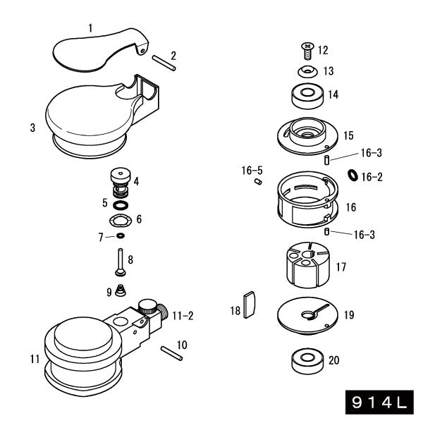 [部品・代引き不可] COMPACT TOOL 914L用部品 【 ボデーガスケット 】 NO.30 図番22311 コンパクトツール
