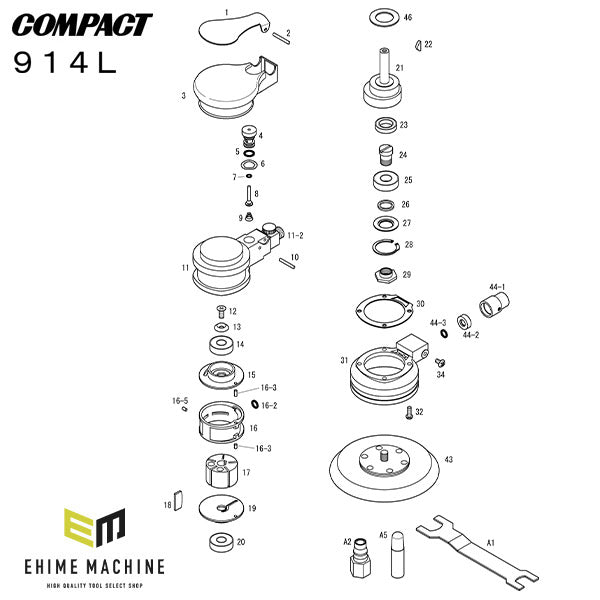 [部品・代引き不可] COMPACT TOOL 914L用部品 【 ウェーブワッシャー(WW-12) 】 NO.6 図番3712  コンパクトツール