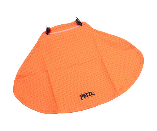 日本正規品 ペツル バーテックス/ストラト用 ネックプロテクター オレンジ SPF80 高視認 蛍光色 (A019AA01)(3342540827226) PETZL