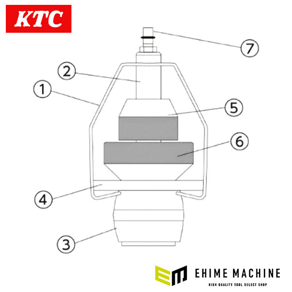 KTC ブレーキブリーダー (ABX70) アタッチメントA1用部品 【 拡張ゴム 】 ABX70-A2-3-1